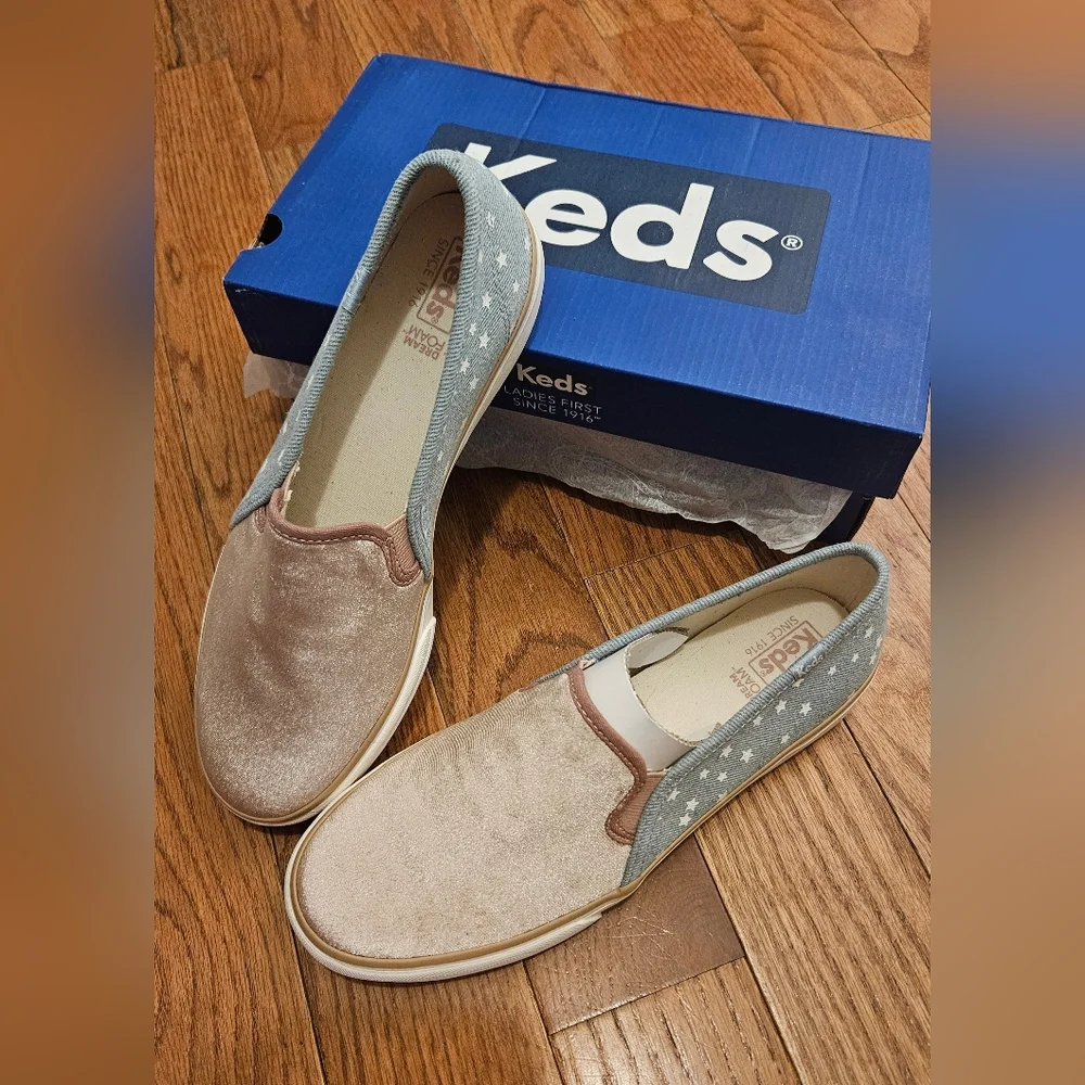Keds Star Pattern Americana Slip-On Sneakers 8.5 - Picture 4 of 4